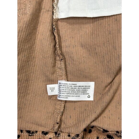 NEW Girls Cat And Jack Leopard Print Corduroy Tan & Black Mini Skirt Size 6/6X - Picture 4 of 8